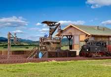 Vollmer 47549 - Small Coal Bunker with Crane - New