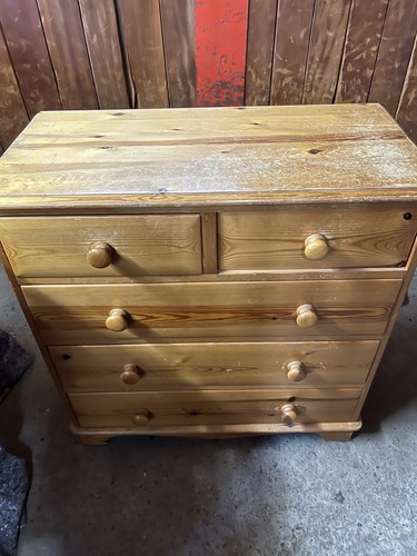 Pine chest drawers - pine,