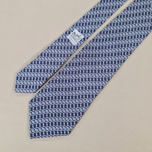 Hermes mens tie navy blue - hermes,