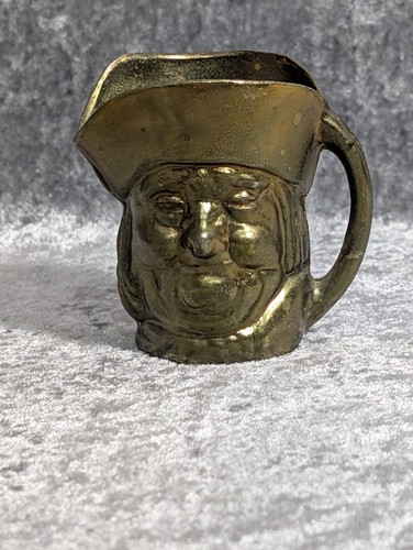 Miniature vintage brass toby - miniature,
