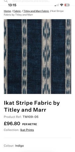 Titley marr ikat stripe fabric - ikat,