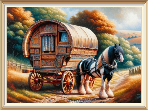 Print travellers roma gypsy - print,