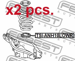 Rear spring cap - spring, fits: