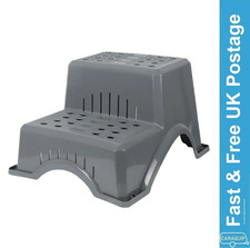 Plastic Double Step Stool Anti