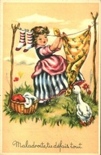 Old postcard clumsy fantasy you undo everything