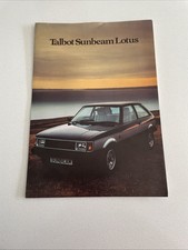 Talbot Sunbeam Lotus Sales