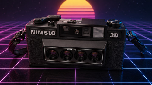 Nimslo 35mm film camera - film,