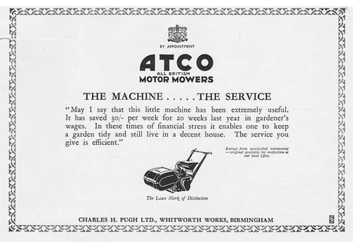 Atco lawn mowers - -, vintage