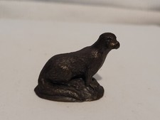 Small Bronze Coloured Resin Otter Ornament