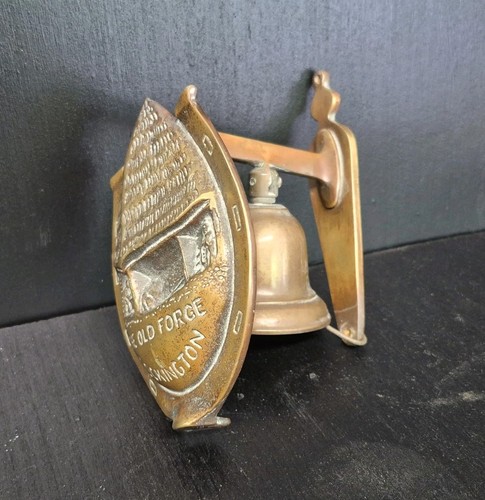 Antique brass door knocker and - knocker,