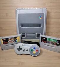 Super Nintendo SNES Console SNSP-001A Super Mario All Stars & PGA Tour Bundle