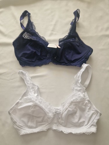 Navy white floral - floral, lace