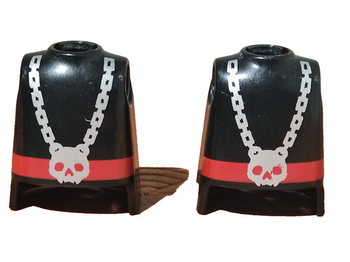 Playmobil torsos black - playmobil, x2