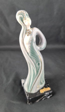 Galos Spain Designer Porcelain Sculpture / Figure on Marble Base Made in Spain
