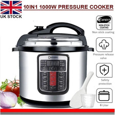 10-in-1 Multi Cooker 6L Pressure Non-Stick Rice Slow Cook KeepWarm Digital 1000W