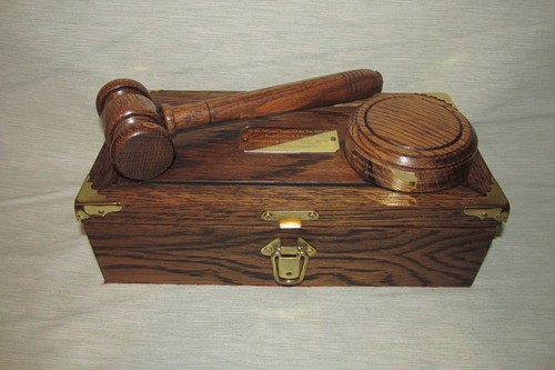 Gavel block engraved with - gavel,