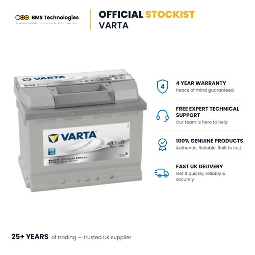 D39 car battery 12v varta - battery,
