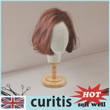 Wig Stand Holder Beige Linen