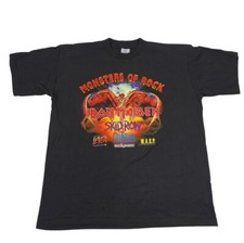 Vintage Monsters Of Rock Iron Maiden - Wasp - Slayer T-Shirt  Reprint Size S-4XL