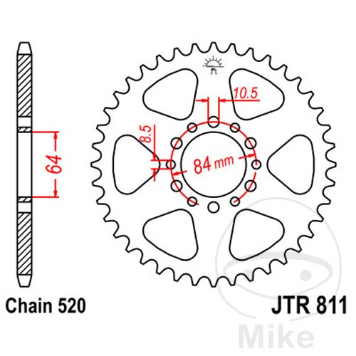 Transmission plate crown 39t - plate,