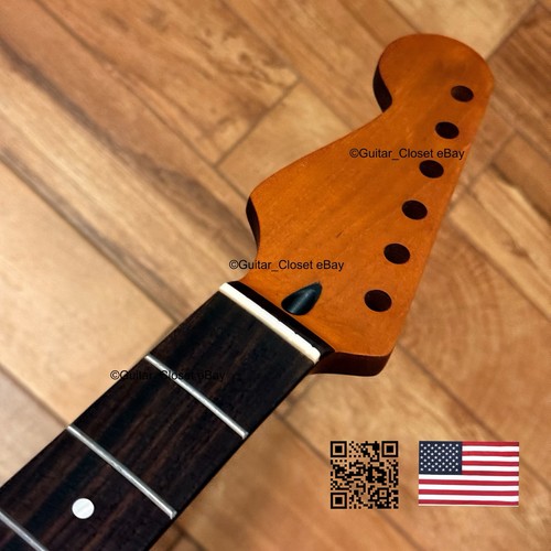 Roasted maple rosewood strat - rosewood,