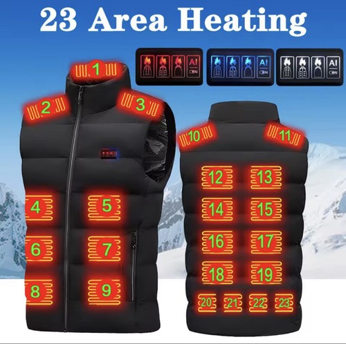 Heated vest men jacket - heated,