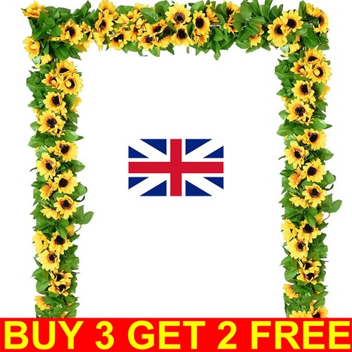 8ft fake artificial - artificial, sunflower