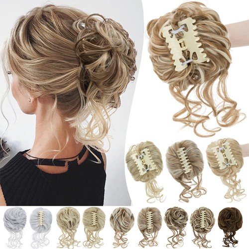 Highlight curly messy bun claw - bun,