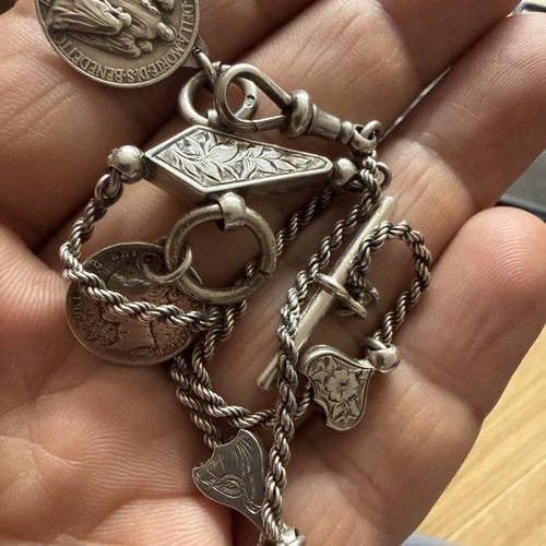 Antique pocket watch - fob, chain