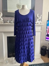 Frank Lyman scoop neck frill stretchy occasion party cruise races dress 14