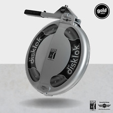 DISKLOK Gold Edition SMALL 35-38.9cm Silver Steering Wheel Anti Theft Clamp Lock