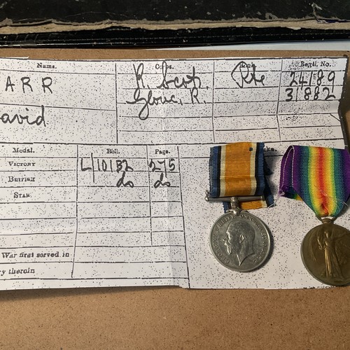 Ww1 pte d barr - wm&,