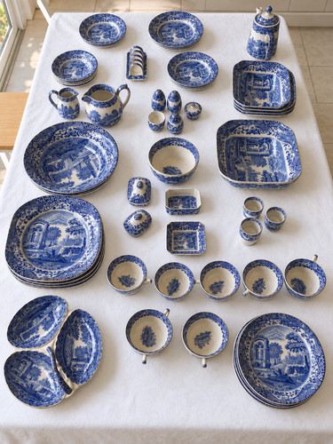 Large spode blue italian - large,