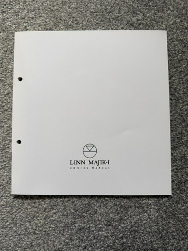 Linn majik owners manual - majik,