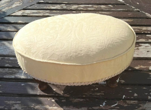 Vintage oval fabric - , top