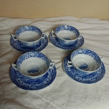 4x 1929 Spode Blue Italian