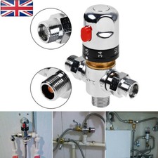 Thermostatic Mixing Valve 15mm Hot Cold Water Blending Mixer Valve for Bathroom