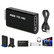 PlayStation 2 PS2 to HDMI Converter Adapter Adaptor Cable HD RCA AV Audio Video