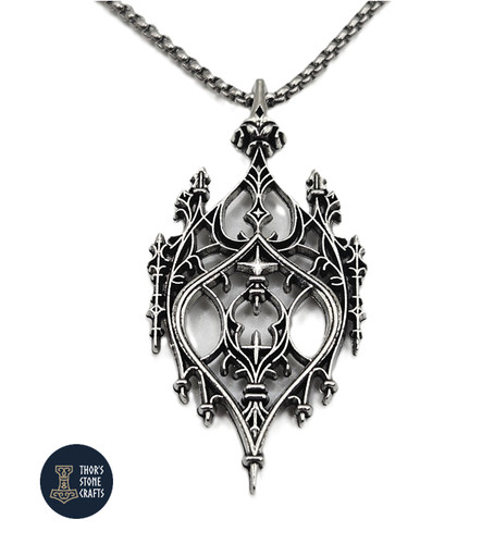 Gothic cathedral pendant - gothic,