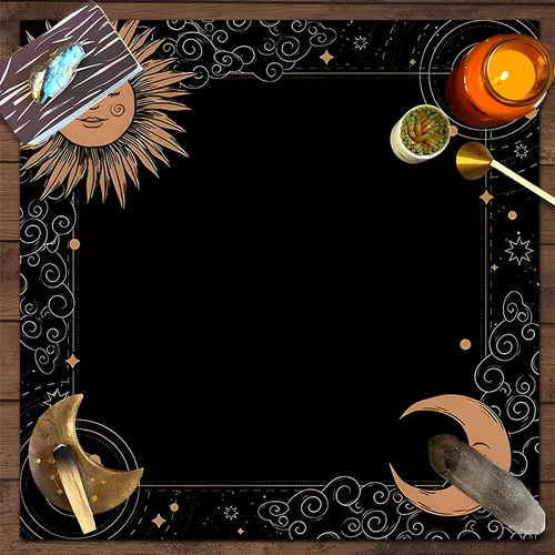 Black tarot divination sun - , &