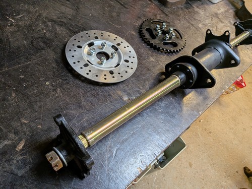 Quad trike kart rear axle - kart,