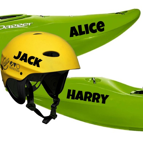 Personalised kayak name - 2,
