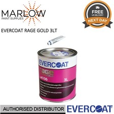 1 X EVERCOAT 104106 RAGE GOLD POLYESTER BODY FILLER WITH BPO HARDENER 3LT