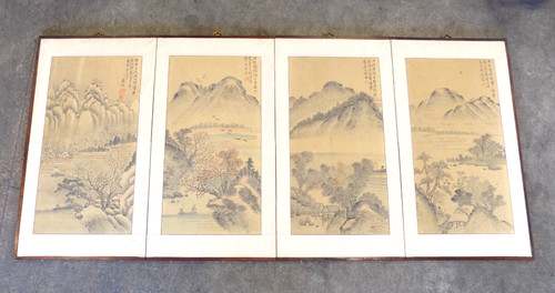 Vintage hand painted - hand, asian