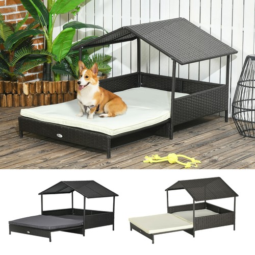Rattan dog house - house,, extendable
