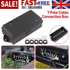 Universal Piece of 1 Trailer Wire Connector Junction Box 7 Gang Way for Caravans