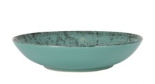 Pasta bowls Large Aspe Montecarlo Turquoise Stoneware box of 6