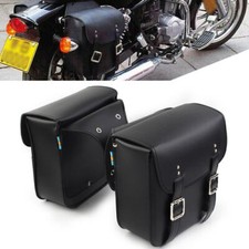 2pcs Leather Side Saddle Bags