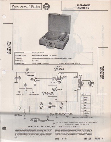 1956 ultratone 110 - 1956,