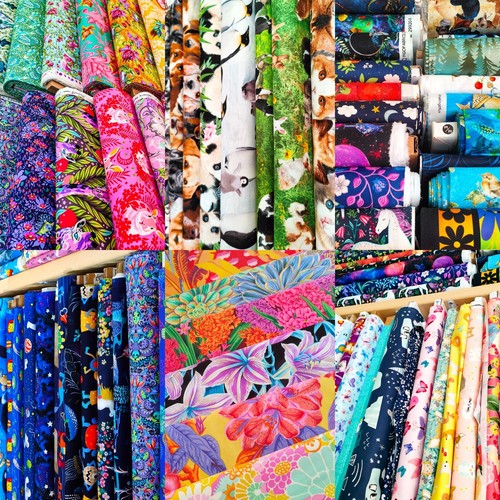 100 cotton fabric bolt ends - fabric,